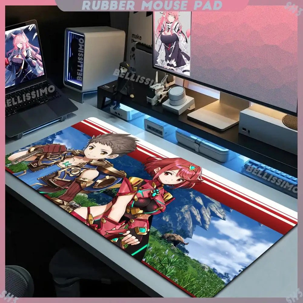 X_xenoblade C_chronicles keyboard Mouse Pad Non-Slip Rubber Edge locking mousepads Game play mats for notebook PC computer