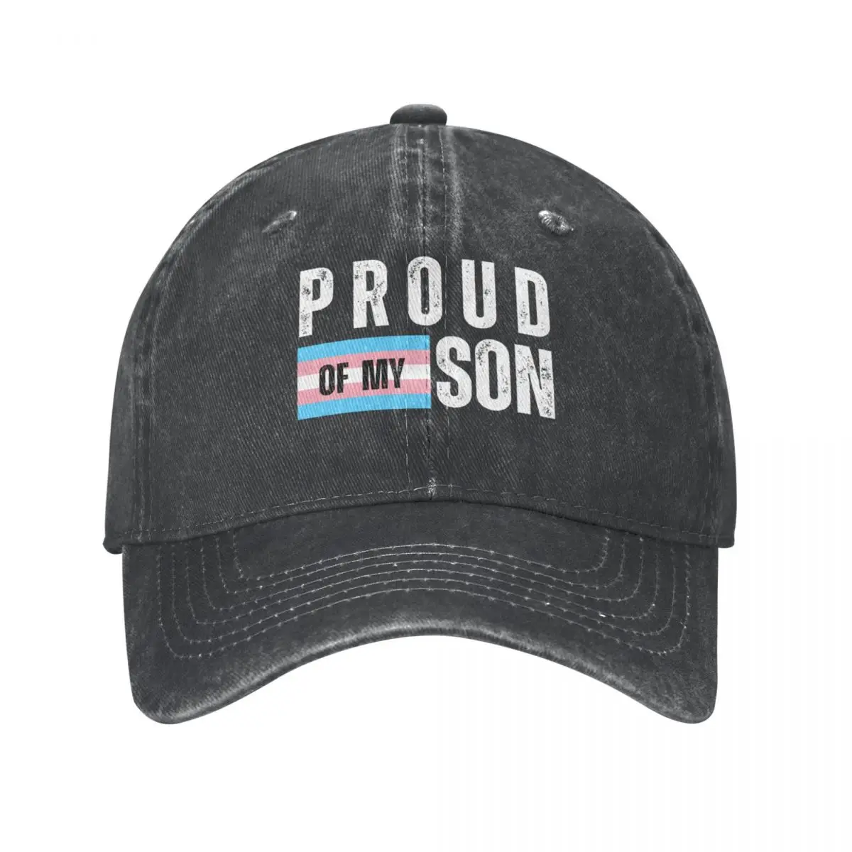 PROUD OF MY TRANSGENDER SON TRANSGENDER SON PRIDE TRANS FLAG PROUD PARENT Cowboy Hat Sports Cap Golf Wear Vintage Women Men's