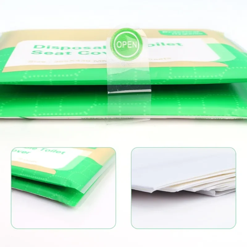 10/100PCS Disposable Toilet Mat Degradable Toilet Seat Cover Travel Camping Hotel Bathroom Mat Pads Water Latrine Covers Paper