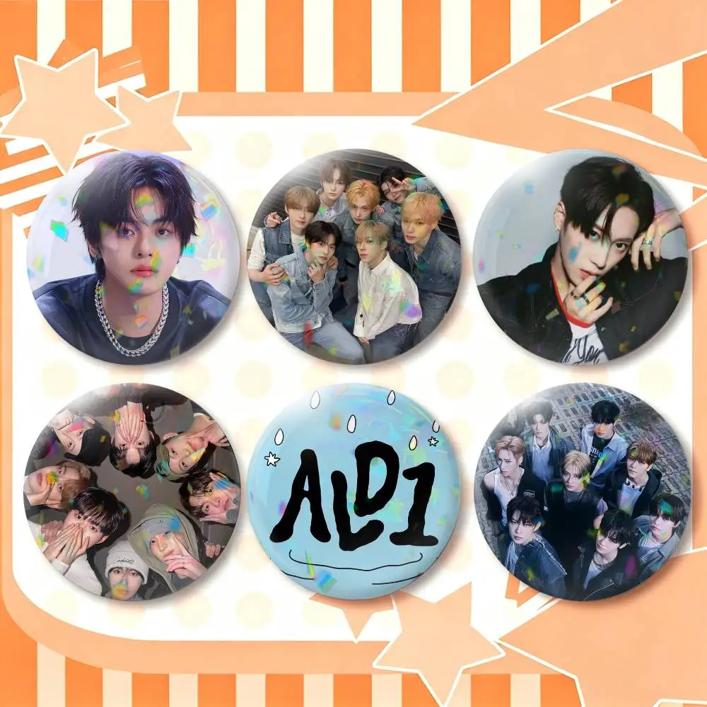 ALD1 ALPHA DRIVE ONE  25 32 44 58 75mm Badges Personalized Round Brooches Pins Accessory Gift