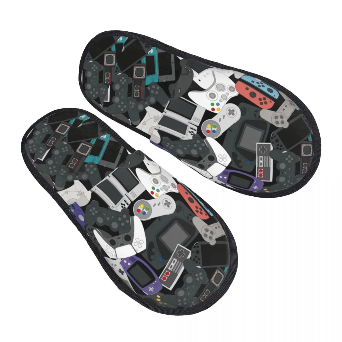 

Тапочки из пены с эффектом памяти на заказ для геймера, женские удобные теплые ностальгические винтажные игровые домашние тапочки для видеоигр