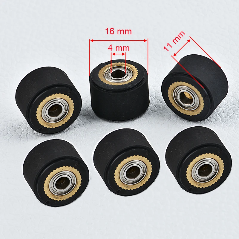 3PC Pinch Roller Push Wheel Roll For Mimaki Roland CAMM Graphtec CE5000 120 Liyu Cutting Plotter Vinyl Cutter Feed Rubber Copper