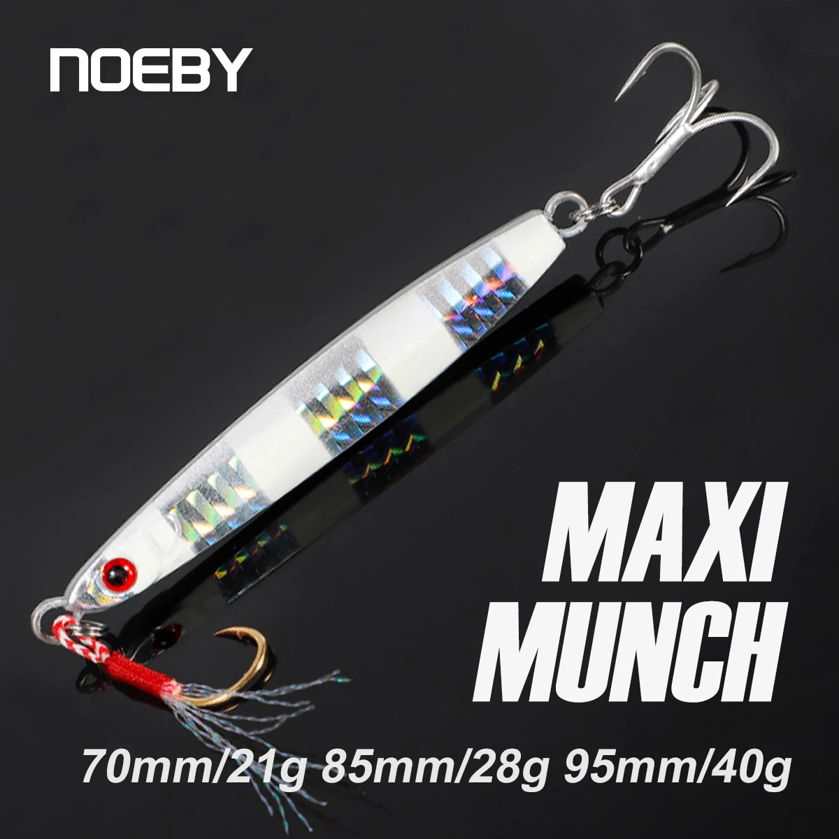 NOEBY Shore Casting Metal Jig 21g 28g 40g Long Casting Saltwater Hard Bait Seabass Fishing