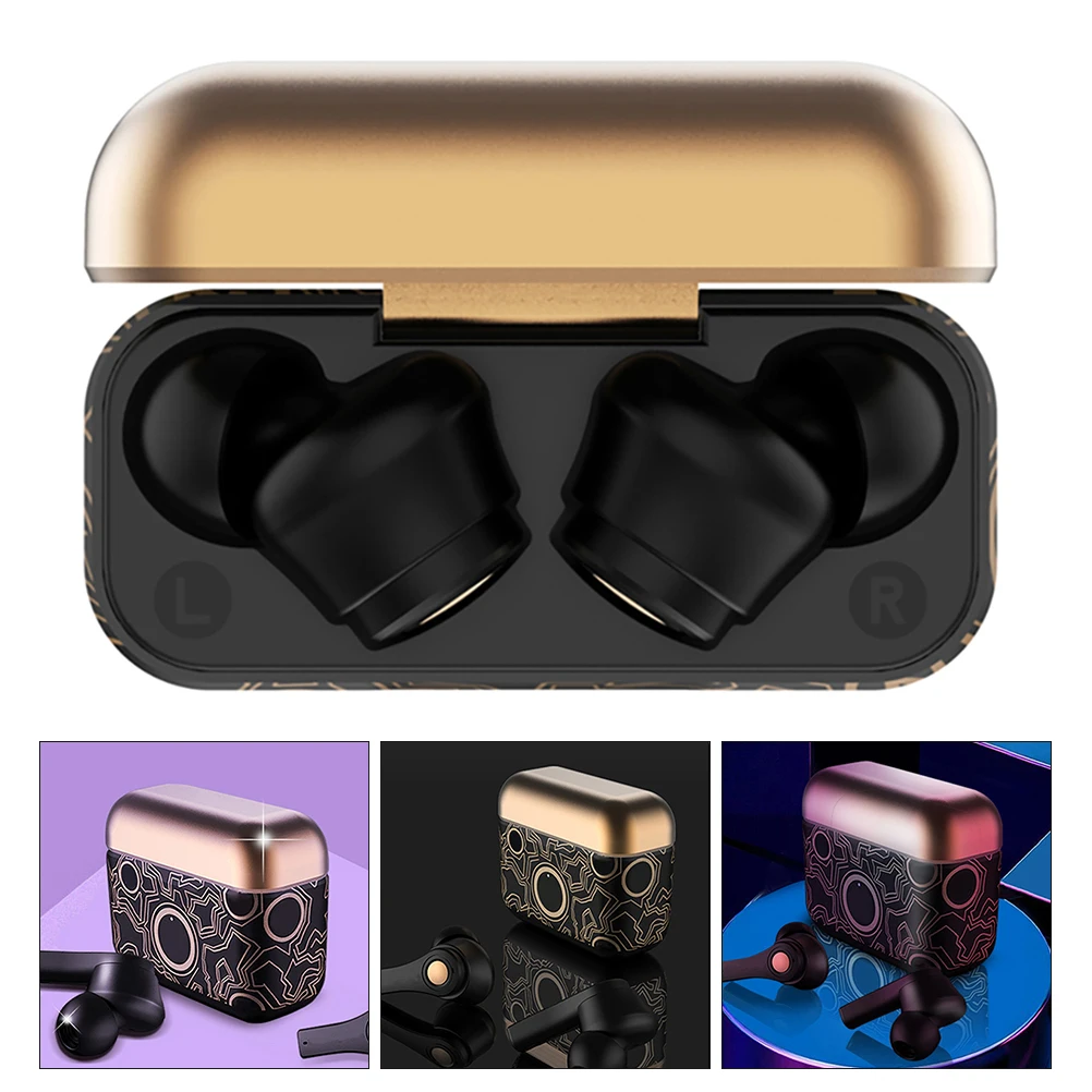 

1 Pair Earphones Wireless In-Ear Wireless In Ear Earphone Stereo Sound Fitness Running Earbuds For Gym Portable Audio Device