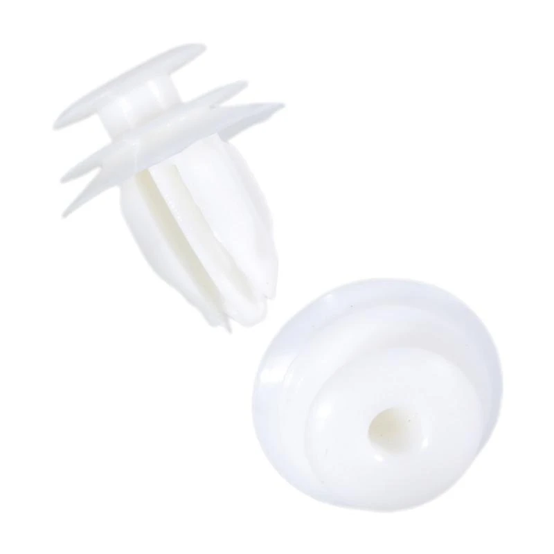 10pcs Nylon Trim Board Panel Retainer Clips Rivet Fasteners White for