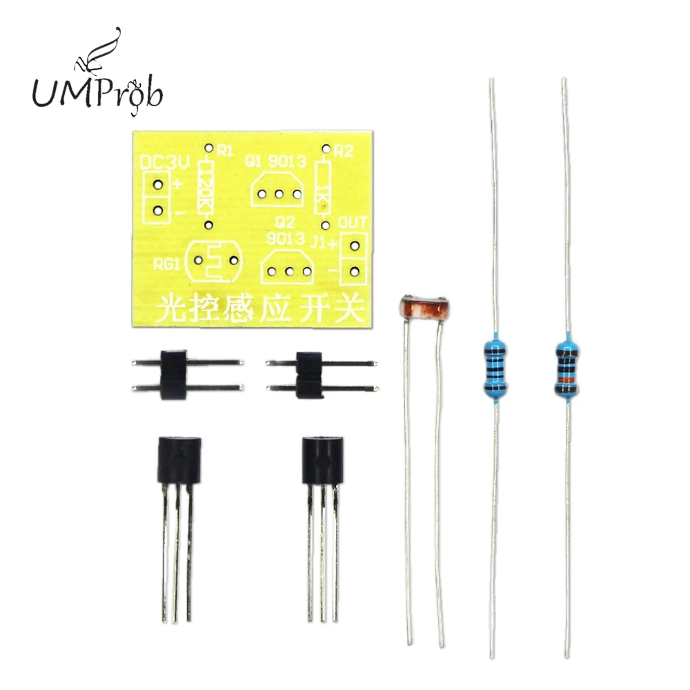 DIY Sensor Switch Kit Set - 1/5/10 Pieces Light Control Photosensitive Induction Switch Electronic Training Integrated Circuit K