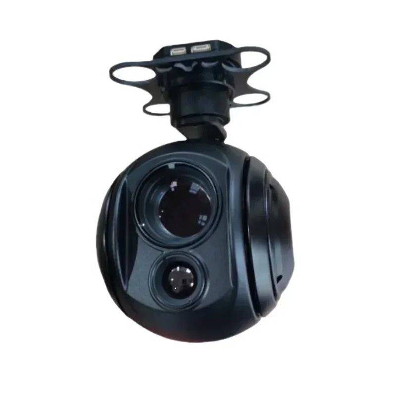 TOPOTEK 30x optical zoom camera, 4K 8 mega pixel, 13mm 640*512 thermal imaging camera with 3-axis gimbal f