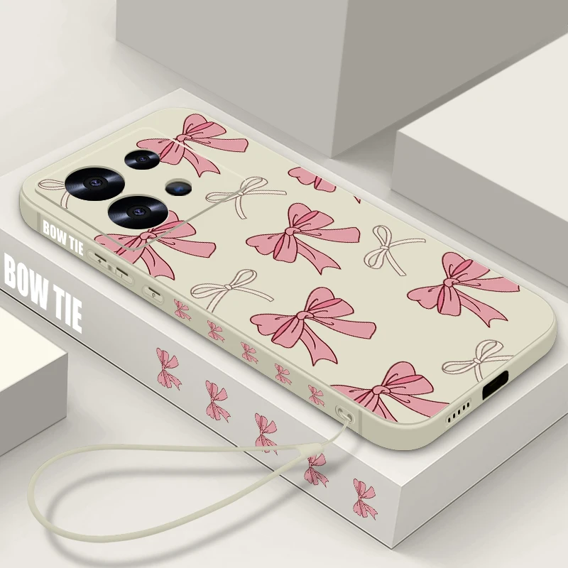 Pink Bowknot Printe…