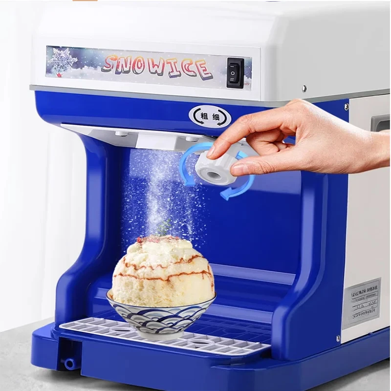180kg/h Double Blade 110v 220v Electric Fruit Vegetable Ice Crusher Shaver Ice Crushing Snow Cone Machine Maker