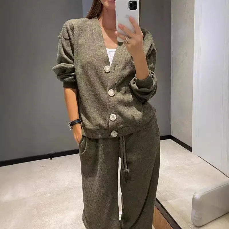 New Autumn and Winter Cross-border Best-selling Casual Sportswear Cardigan Tops for Women From Europe and Americ Casual Fashion