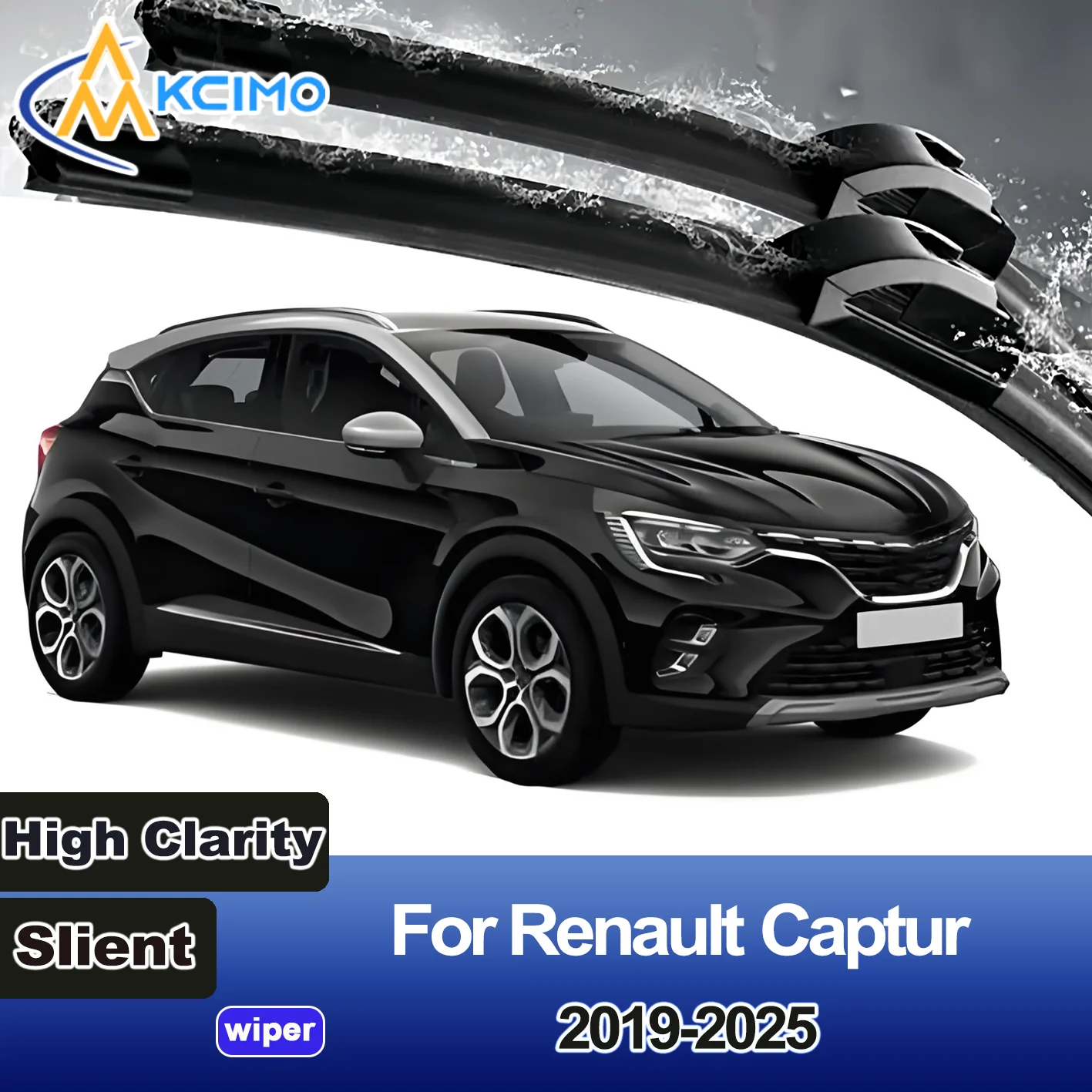 

KCIMO 2PCS New Front Windshield Wiper Blade for Renault Captur XJB / HJB / HJE 2019-2025 Mitsubishi ASX (2023) Front Windshield