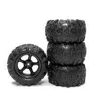 AD22-4Pcs Rubber Tire Wheel Tyre for DeeRc 9300 9310 PXtoy 9300 9302 9303 9304 1/18 RC Car Spare Parts Accessories