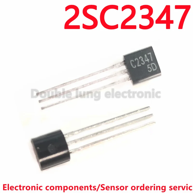50PCS/100PCS/LOT 2SC2347 C2347 TO-92  Transistor Silicon NPN Epitaxial Planar Type TV UHF Oscillator Application