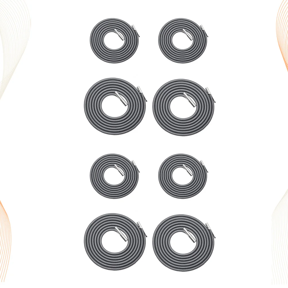 

8pcs Rope Accessories For Chaise Longue Heavy Duty Rubber Cord Replacement Dark Grey Outdoor Beach Chair Support