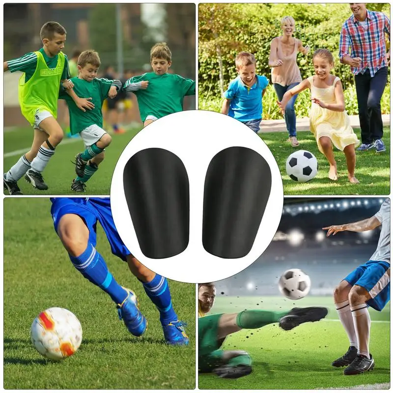 Football Shin Pads 2Pcs Mini Leg Guards Shockproof For Kids Portable Protective EVA Foam Soccer Training Supplies For Boys Girls