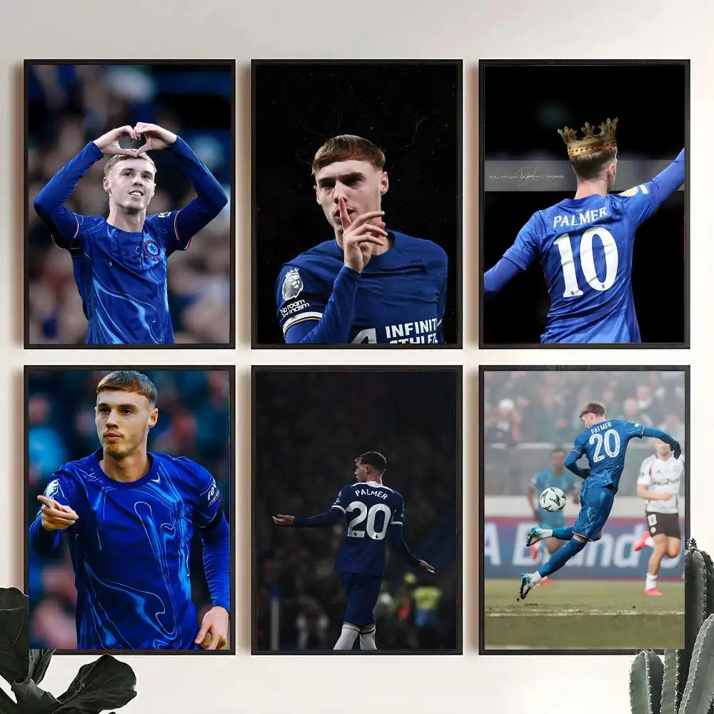 1pc Football Player C-Cole Palmer Poster Decorative Wall Art Stickers Mural For Home Living Room Hallway Decor Gift