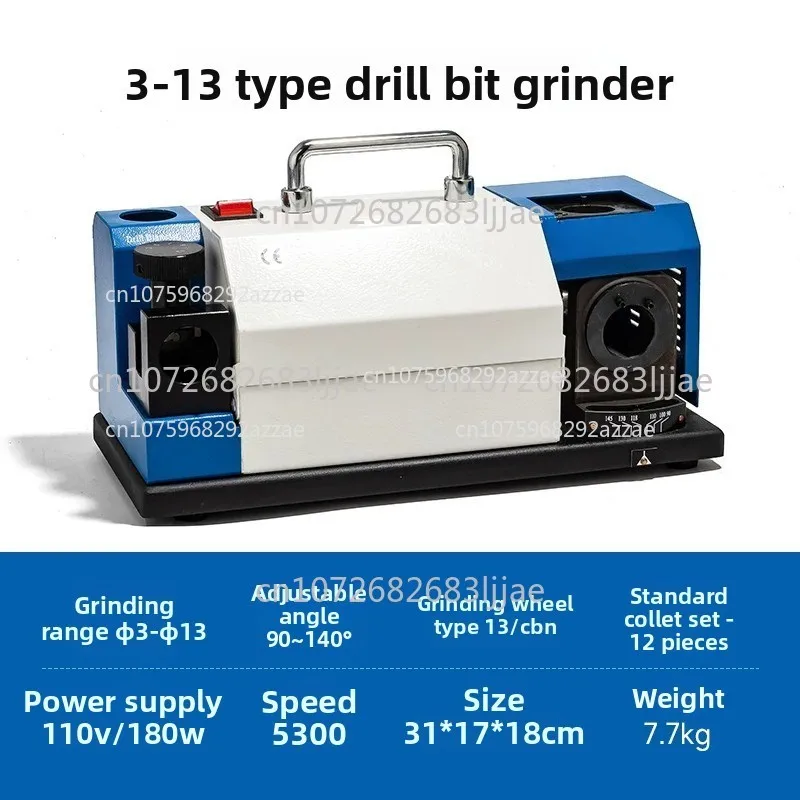 Twist drill bit grinder, fully automatic knife sharpener, portable small sharpening drill bit, special tool tap