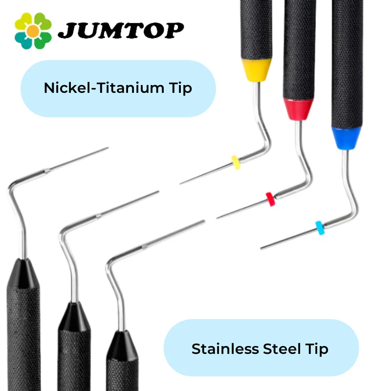 

JUMTOP Dental Endo Buchanan Hand Plugger Fill Instrument #0 #1 #2 Niti/Stainless Steel Tip Dentist Instrument