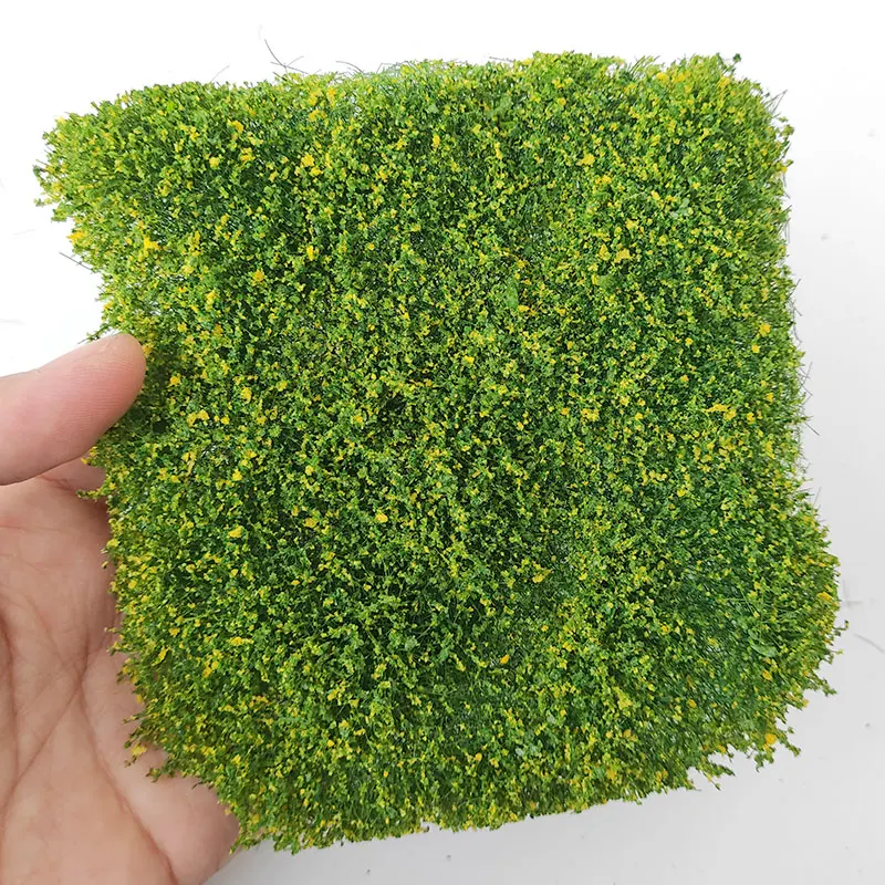 Simulation Model Grass Lawn hand-torn flower Clusters Model building garden decoration diy materials Model shurb Vegetation