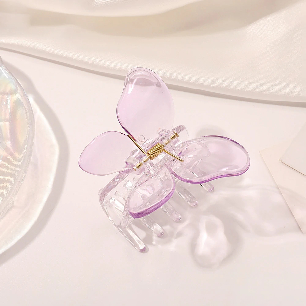 Frauen Kleine Schmetterling Haar Klaue Acryl Klaue Clip Mädchen Süße Haarnadel Krabben Haar Clips Chic Haar Clip Mode Haar Zubehör – Detail 22