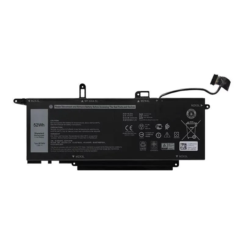 7.6V 52Wh  NF2MW Laptop Battery for Dell Latitude 7400 7270 9410 E7260 E7270 0C76H7 2-in-1 Series