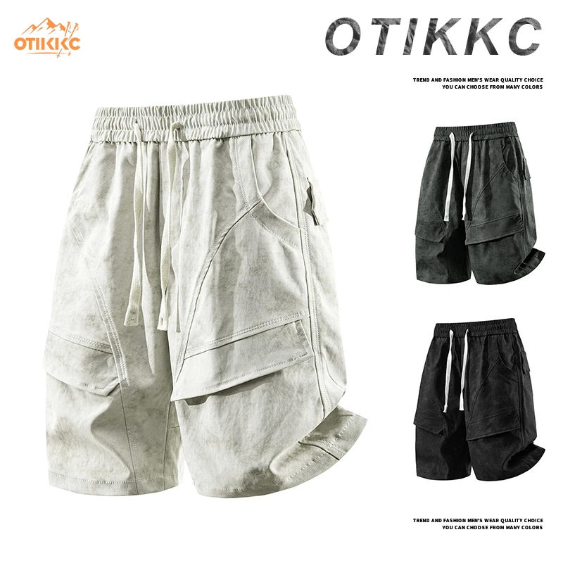 

New Summer Outdoor Work Style Casual Shorts, Boys' Loose Thin Straight Six-Point Hiking Pants