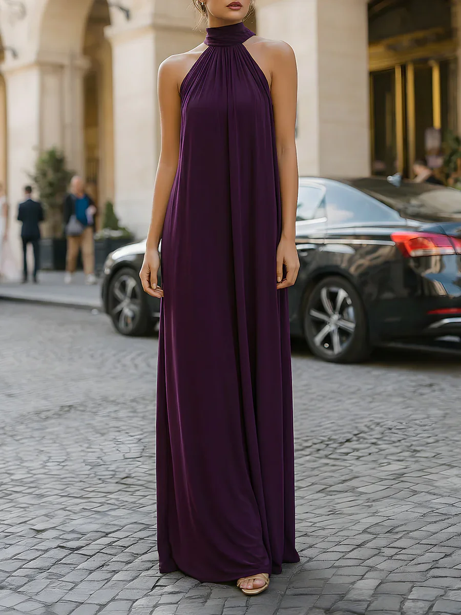 Women's Sleeveless Halter Neck - Formal Wear Gowns For Women recension och pris