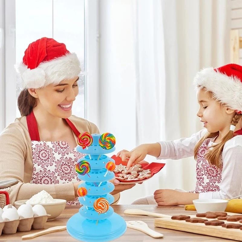 5/8/10 Layer Lollipop Display Stand Cake Pops Holder Tabletop Rack Candy Bar Wedding Decorative Desktop Multi-function