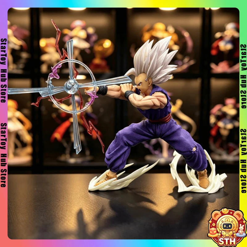 Dragon Ball Super Hero Beast Gohan Action Figure 28cm Son Gohan Special Beam Cannon Statue Collectible Model Toy Gift for Fans