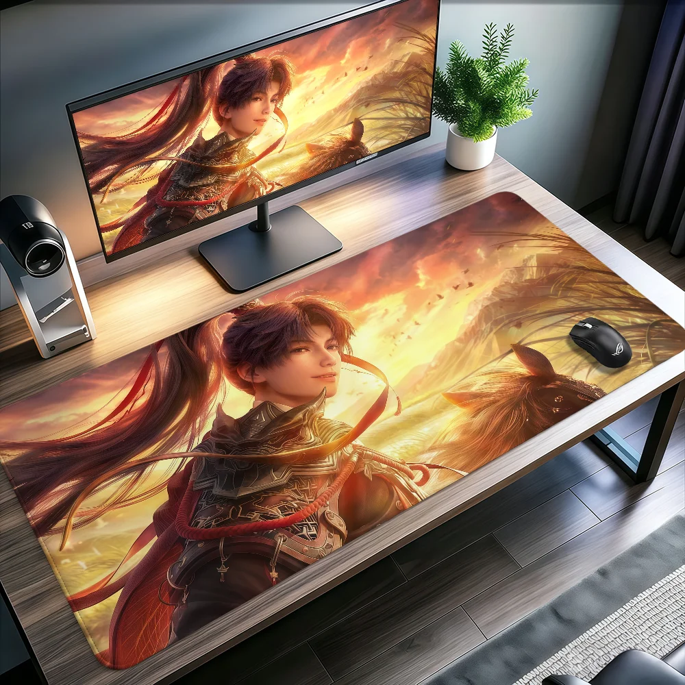Rafayel Love And Deepspace Mouse Pad Large Non-slip Lockedge Desktop Computer Desk Mat Keyboard MousePad Office Gamer Student