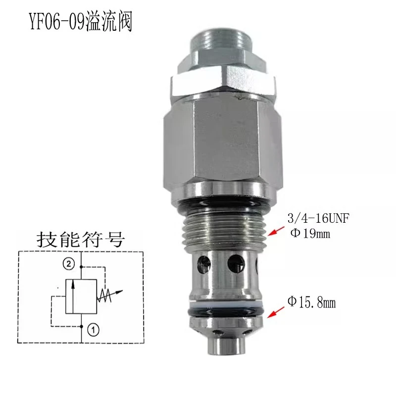 

JJ Tool AccessoriesExcavator Hydraulic Relief Valve NRV-08 YF06-09