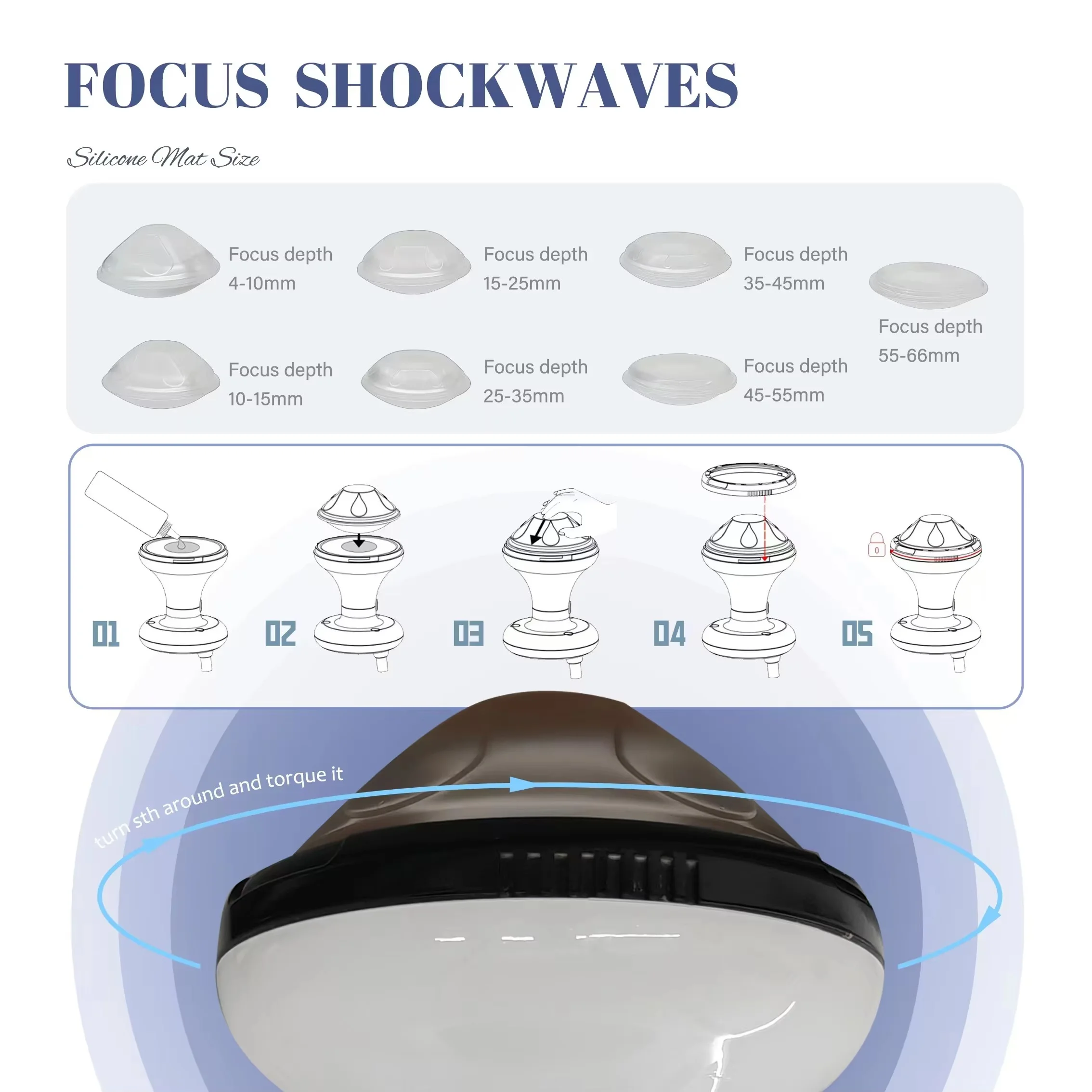 المهنية العلاج الطبيعي ضعف الانتصاب ESWT لتخفيف الآلام علاج الجسم تركز لينة آلة العلاج بالموجات الصدمية #5