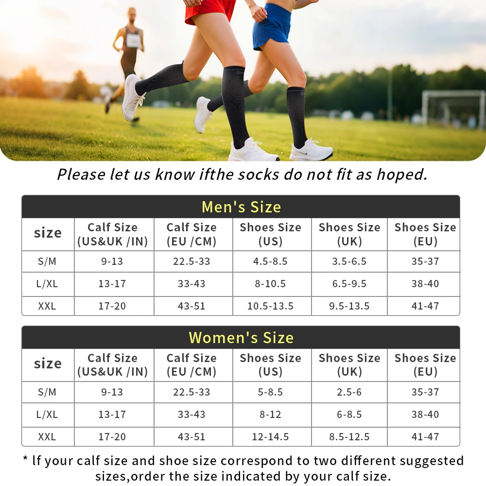 1 Pair Compression Stockings Ankle Sock Black White Tube Socks Girls Warm Knee Socks