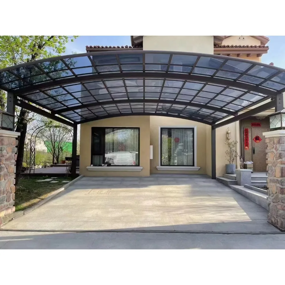 Custom Portable Modern Aluminum Carport, Waterproof Outdoor Sunshade Awning For Apartment Villa Driveway