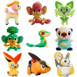 Pokemon Pikachu Plüsch Nivy ausgestopfte Puppe Tepig Emolga Victini Deerling Oshawott Pansage Gengar Peluche Spielzeug Hobbys Weihnachts geschenk