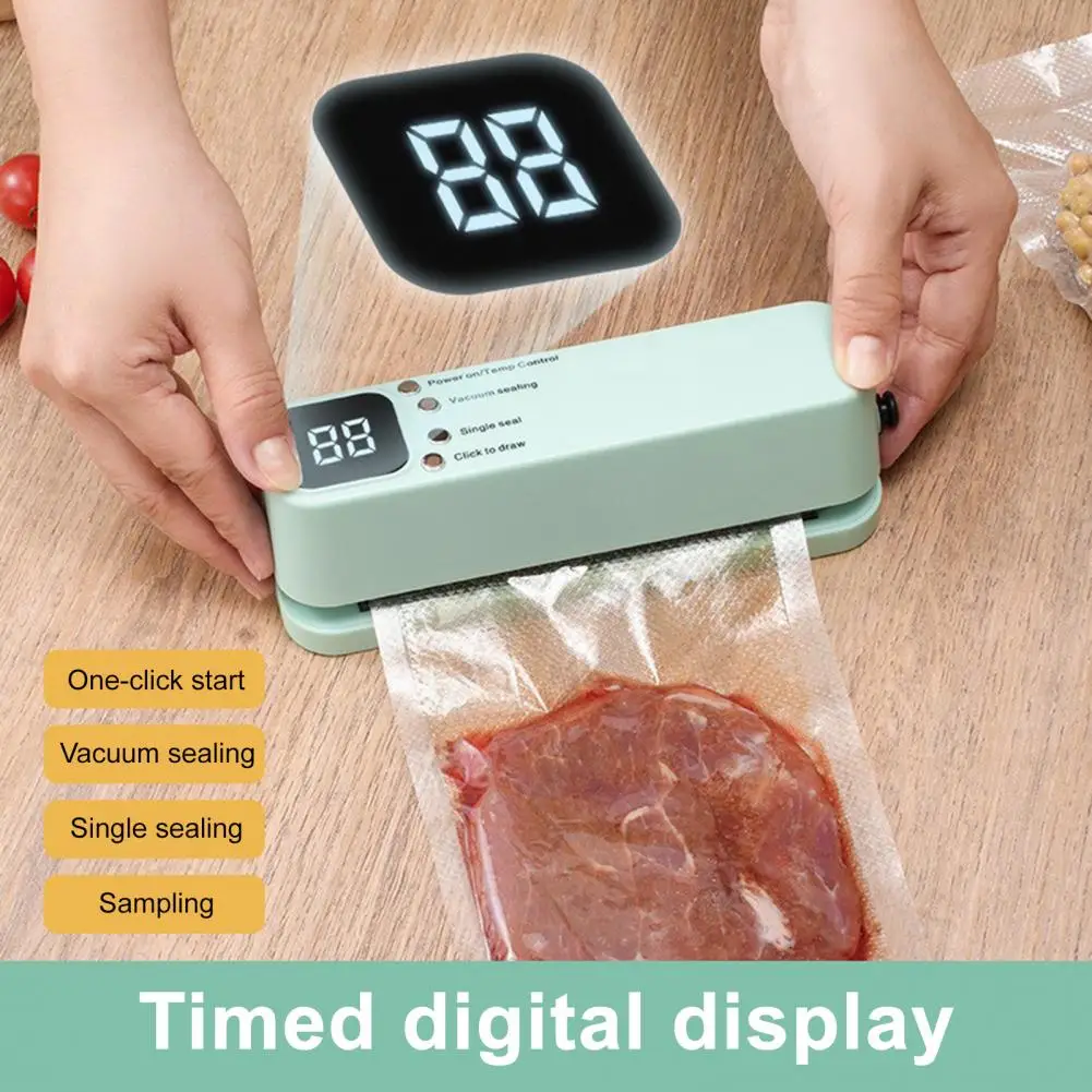 Mini Wireless Vacuum Sealing Machine Household Vacuum Food Bag Rechargeable Plastic Sealing Machine Kitchen Packaging Machine