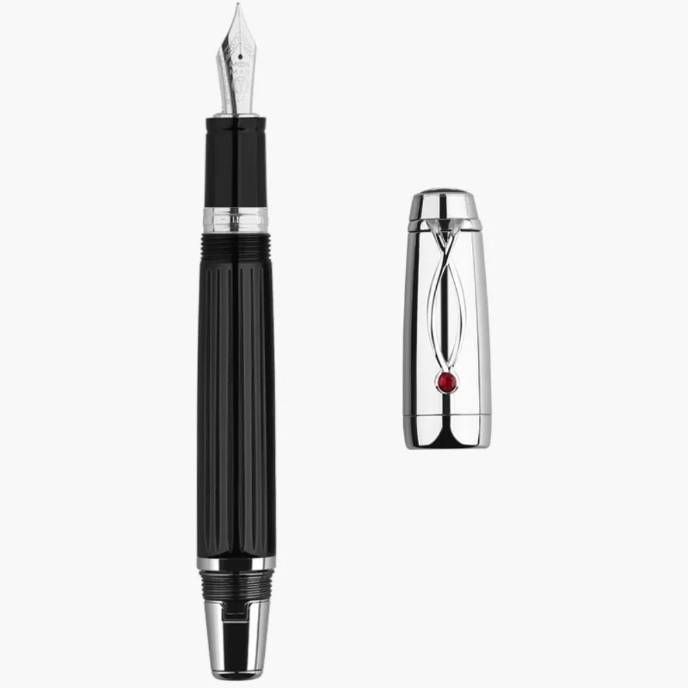 For Majohn X1 Retractable Short Fountain Pen - Exquisite Rose Gold Clip, Fluent Writing, Stationery for School Office, PK MB