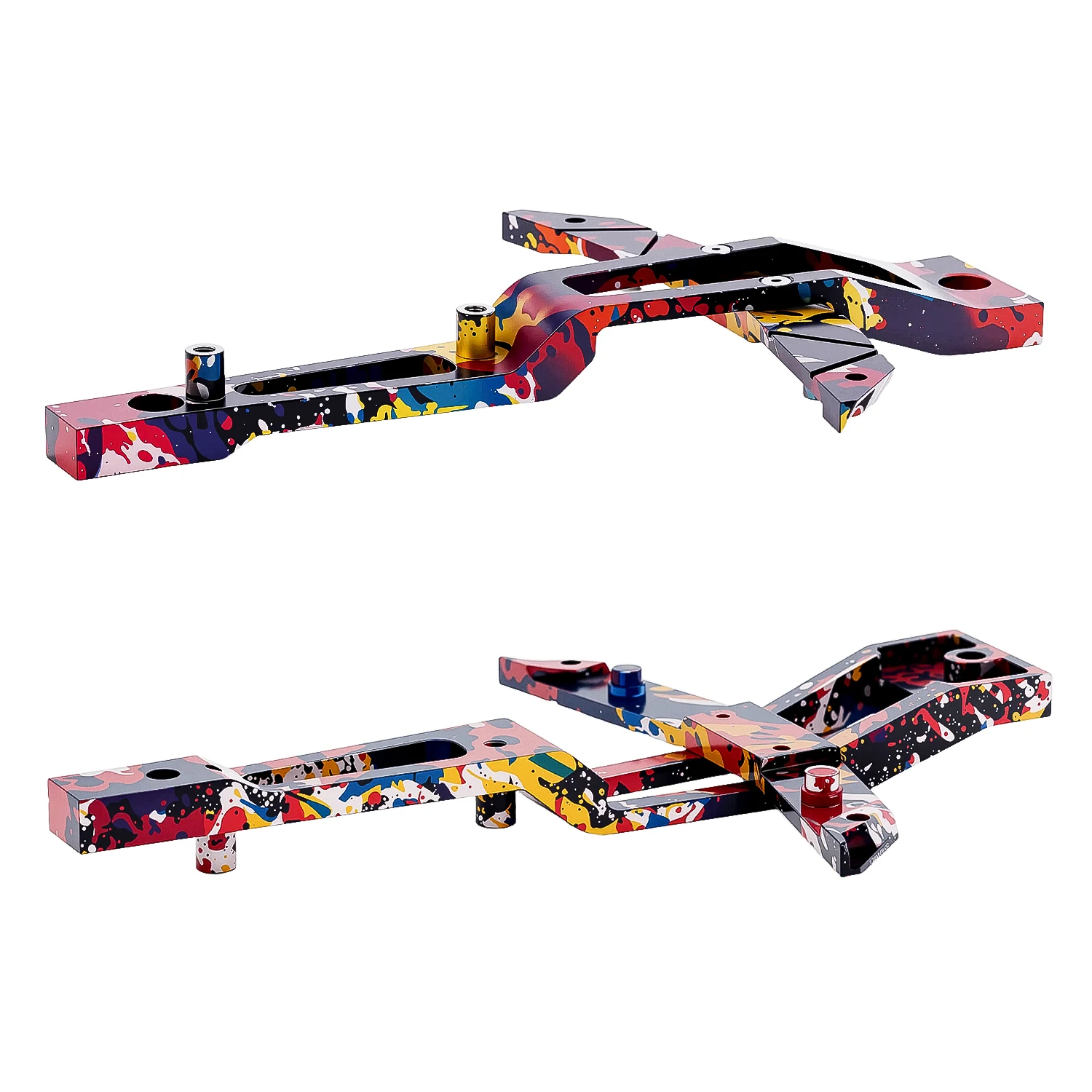 TCRC Splash Anodizing Aluminum Front Chassis Brace for 1/8 Traxxas Maxx Slash Upgrades