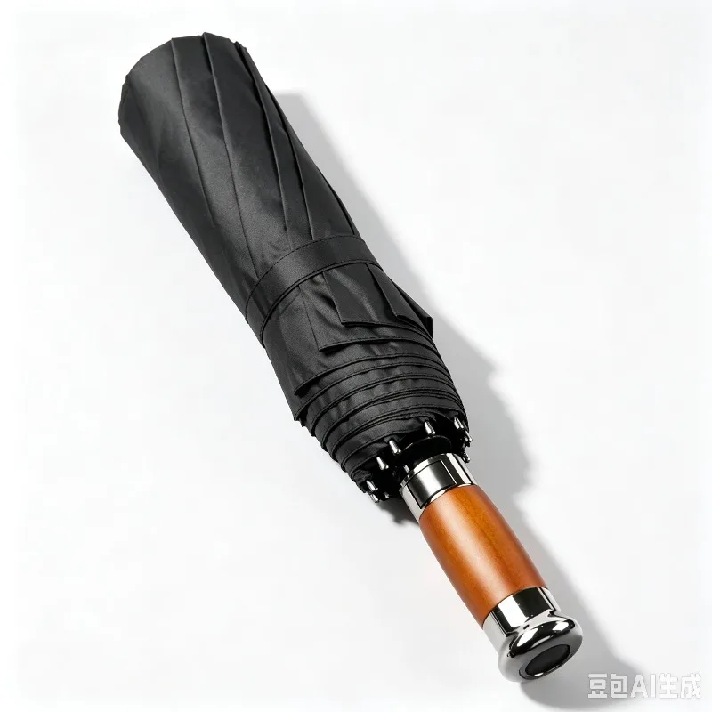 Genuine Brand Large Umbrella Men Business 1.2 Meters Fully Automatic Umbrella Windproof 10K Wooden Handle Golf Umbrellas Rain