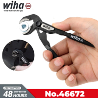 WIHA Multi-purpose water pump pliers 5 inch mini pliers single-handed precision pipe pliers 5 quick-adjustment positions 46672