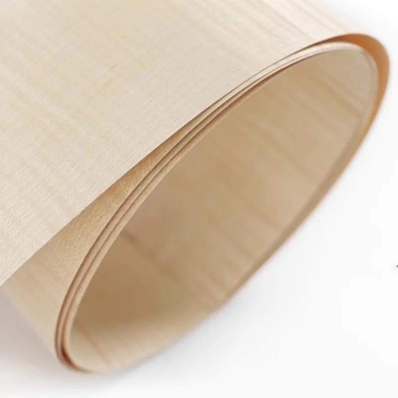 1pcs Natural Maple Shadow Wood Veneer Skin Marquetry Art Material L: 2-2.5Meters/pcs Width: 13cm T: 0.4-0.5mm