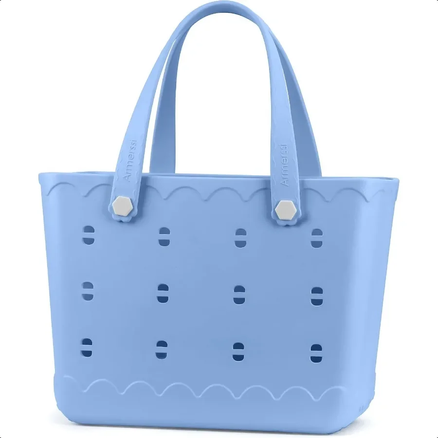 

Rubber Beach Bag Waterproof Durable Tote Bag for Beach Sports Pool Modern Rubber Tote