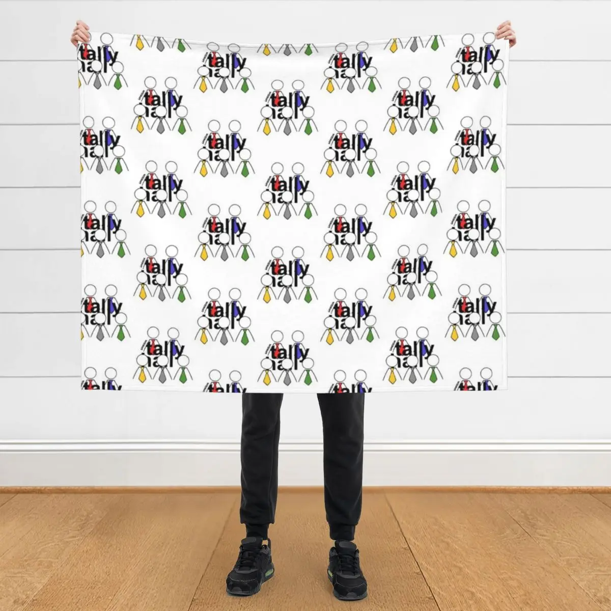 

Tally Hall Logo Throw Blanket Sofas Softest Plaid on the sofa for winter Blankets