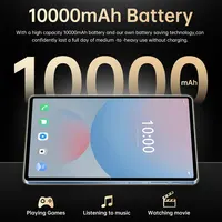CHOTOG Pad 7s Pro Tablet Android 10000mah Battery Tablets 10.1inch HD Tablet PC Global Version Face Recognition 5G Dual SIM GPS Bluetooth for Kids Tabs with keyboard 6