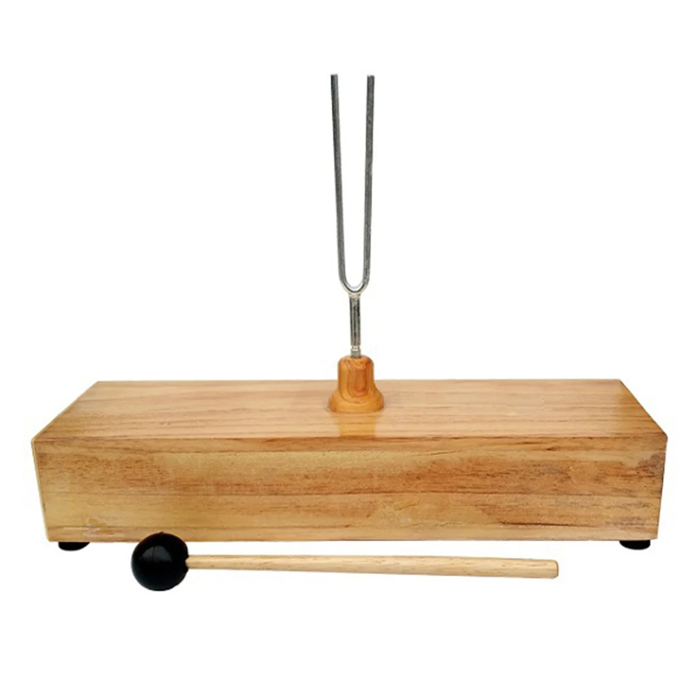 

256HZ Tuning Fork Musical Instrument Sound Experiment Resonance Forks Face down Wood Instruments