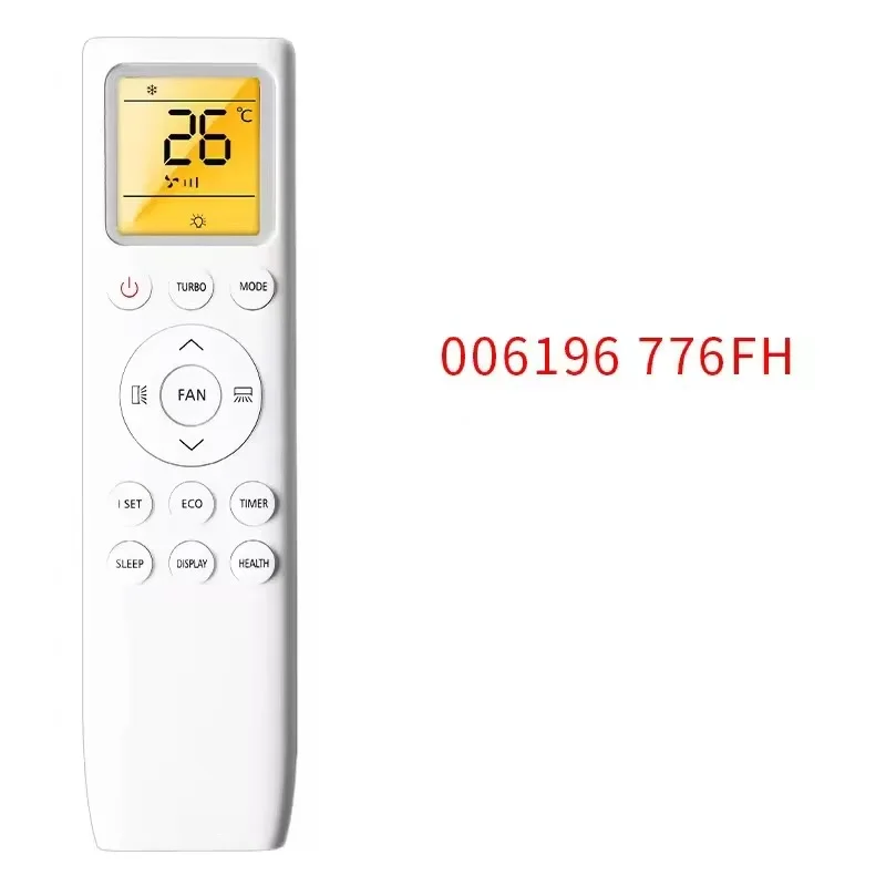 Universal Spare Part 006196 Remote Control Replacement for TCL Air Conditioner 776FH Model