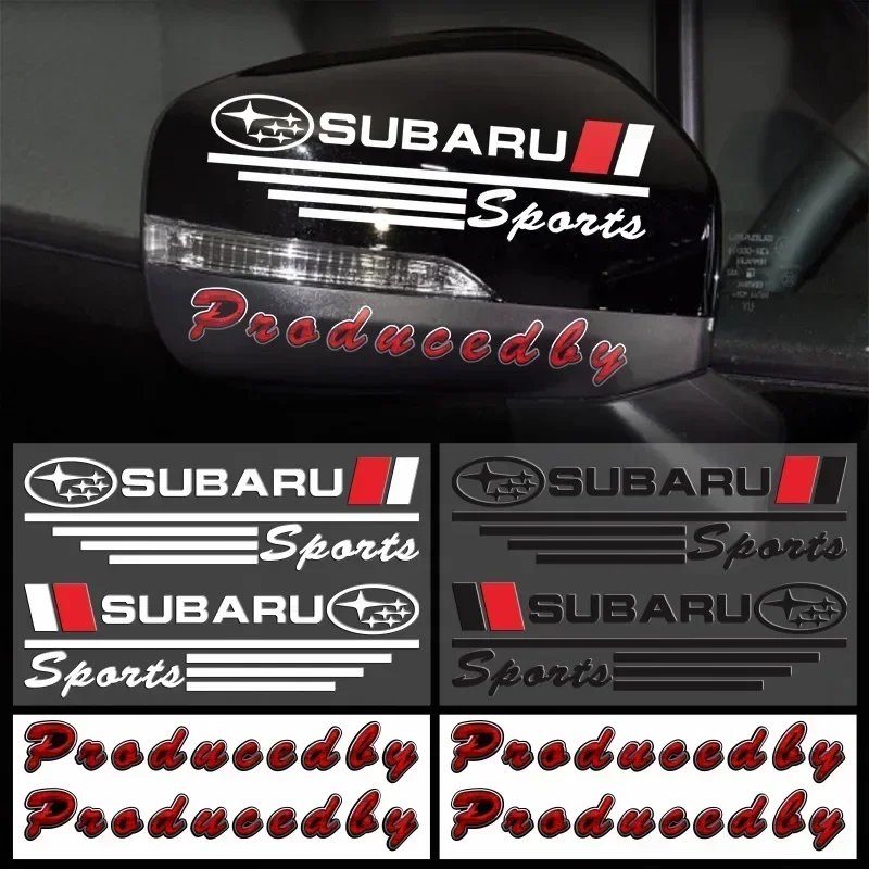 Автомобильное зеркало заднего вида, наклейки на багажник, украшение для Subaru ASCENT Impreza Legacy STI Forester XV Outback WRX BRZ Tribeca WRC