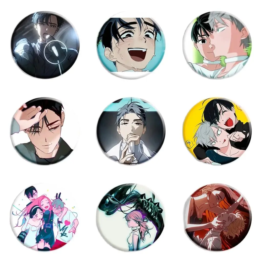 Korean Comic ALIEN STAGE IVAN & TILL Button Pin Boyslove Manga  IVAN and TILL Mizi Anime Brooch Badge Bag Accessories Fans Gift