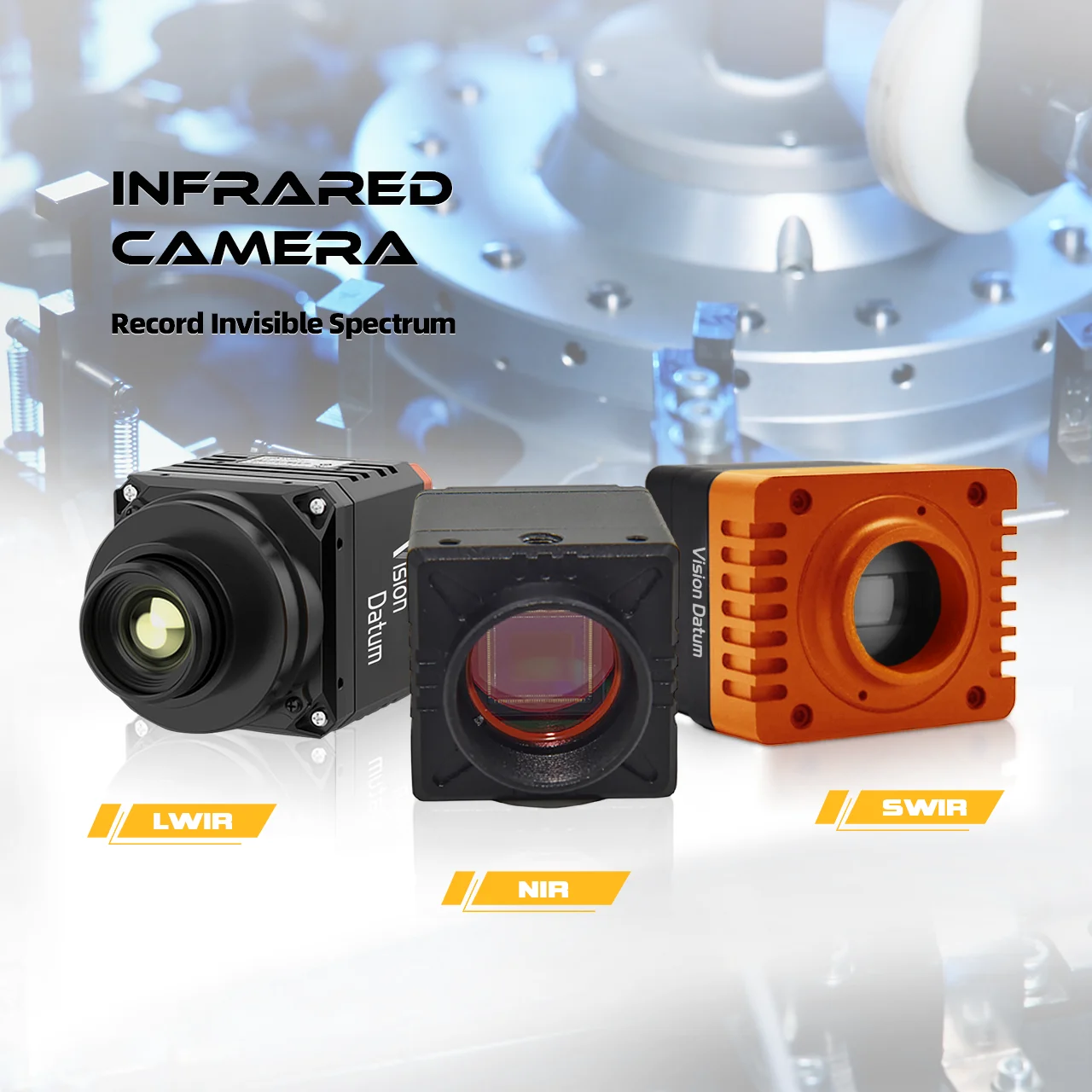 Industrial 900-1700nm SWIR Camera InGaAs 10KHz 40kHz Line Scan Camera With SDK Windows For Textile Drying Monitoring
