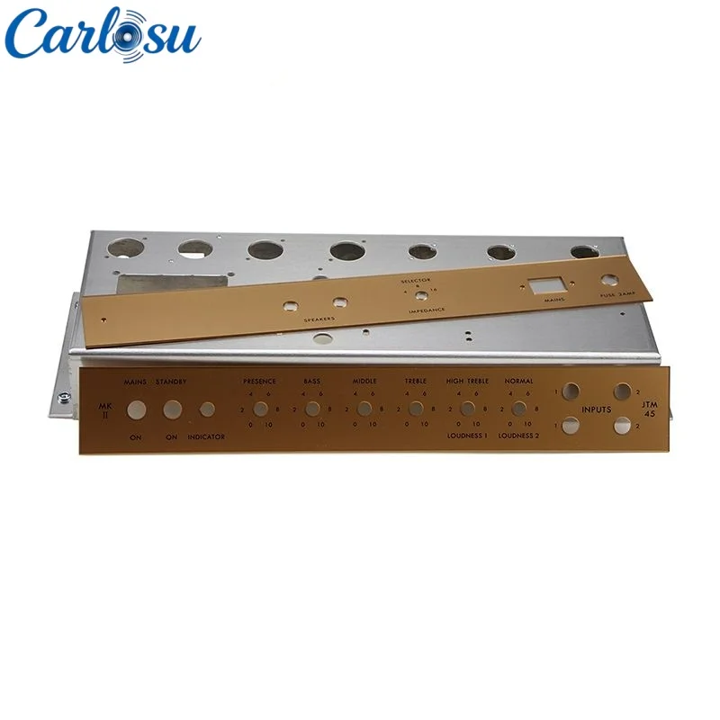 JTM45 Aluminum Tube Amplifier Chassis With 2Pcs Clear Acrylic Front & Rear Panel DIY Retro Guitar Amp Audio